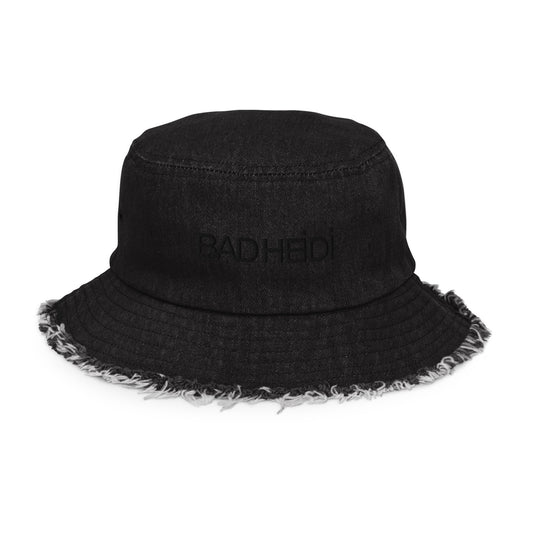 FOREVER Distressed denim bucket hat BADH