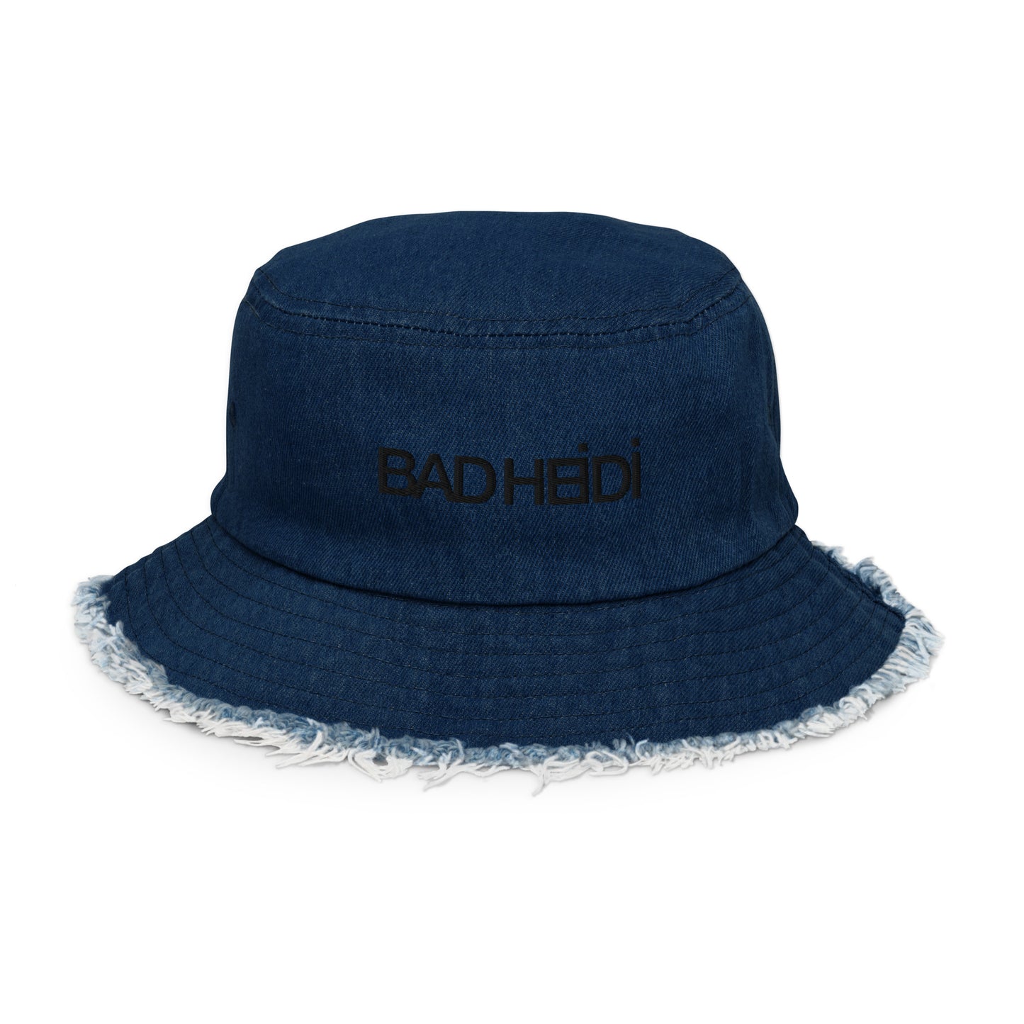 FOREVER Distressed denim bucket hat BADH