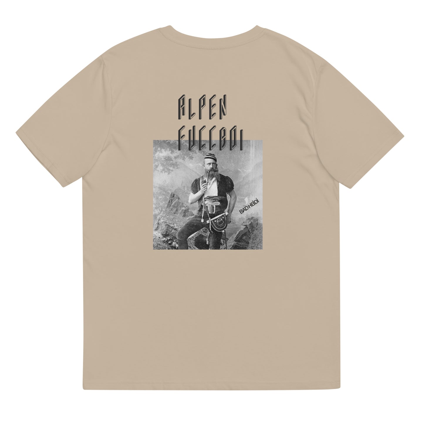 Unisex organic cotton t-shirt ALPEN FUCCBOI AF